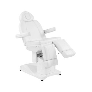 Sillón cosmético para pedicura eléctrico Azzurro 708AS de 3 motores, blanco