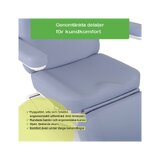 Sillón eléctrico para tratamientos cosméticos Elara PRO 4 - violeta
