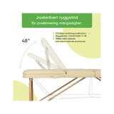 Camilla de masaje portátil Bianca - Beige