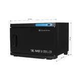 Calentador de toallas con esterilizador UV 16 litros Negro