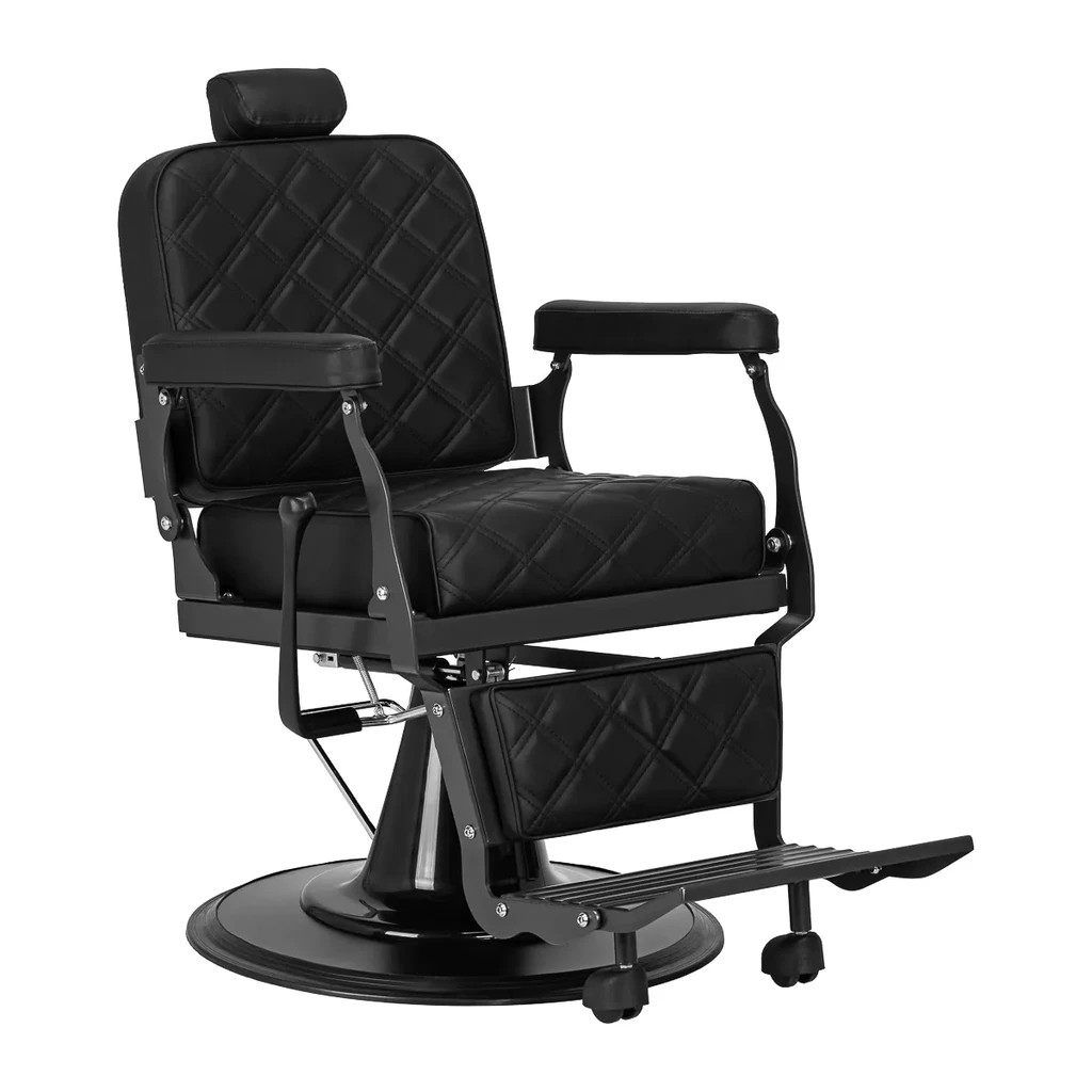 Sillón de barbero Carlos extra negro